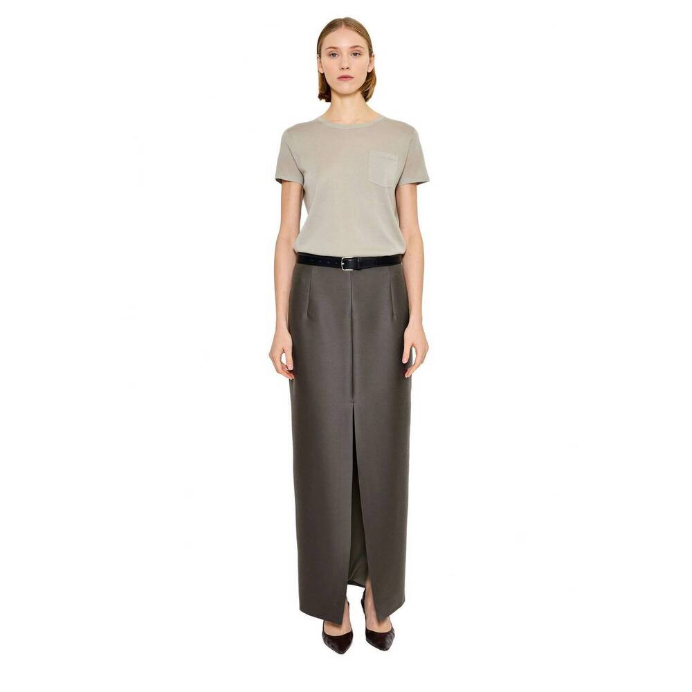 NEW ARCH4 CASHMERE shia short sleeve top in lichen